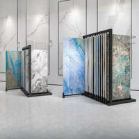 Présentoir en céramique pour carreaux, support de sol métallique pour salle d'exposition de marbre et de pierre de quartz