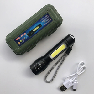 Penclip Design <span class=keywords><strong>Mini</strong></span> impermeable USB carga XPE LED Pen antorcha cuerpo de aleación de aluminio linterna táctica para barbacoa Camping - Product Image 6
