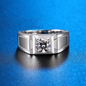 Personalizado 925 Sterling Silver Sandblush Moissanite & Zircon Anel de Diamante Religioso para Homens Grandes Projetos Religiosos Masculinos - Product Image 6