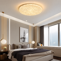 Plafonnier LED moderne 3 CCT en cristal, luminaire mural en fer et résine pour salon, chambre et maison