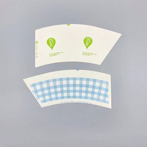 Material en bruto para vasos de papel desechables con impresión, tipo abanico, para vasos de café, precio mayorista - Product Image 4