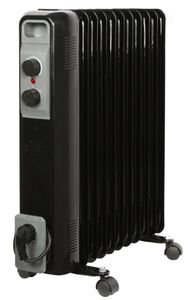 Radiatore Elettrico a <span class=keywords><strong>Infrarossi</strong></span> a Olio per Uso Domestico, per Camera da Letto, Bagno, Soggiorno, Giardino, con Ventola di Riscaldamento PTC in Metallo Durevole - Product Image 2