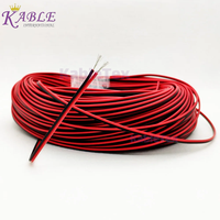 Cable Eléctrico UL2468 18AWG de 2 Núcleos, 80C, 300V, con Aislamiento de PVC Rojo y Negro, Certificado RoHS/REACH, UL758, UL1581, para Uso General