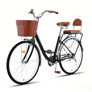 <span class=keywords><strong>Bicicleta</strong></span> Urbana Clásica para Adultos, Cuadro <span class=keywords><strong>de</strong></span> Acero al Carbono <span class=keywords><strong>de</strong></span> 26 Pulgadas, con Pedales Estándar y Transmisión por Cadena - Product Image 6