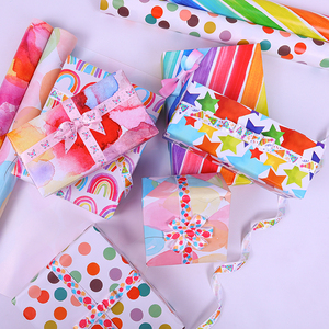Wholesale 80g Valentine'Day Multicolored Art <b>Paper</b> <b>Tissue</b> 43*300cm Gift Luxury Custom Packaging <b>Wrapping</b> <b>Paper</b> Roll - Product Image 4
