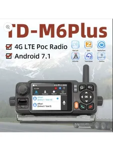 Radio mobile pour voiture TD-M6 Plus 4G LTE, portée illimitée, WiFi, Bluetooth, Android 7.1, 1+8 Go, talkie-walkie intelligent PoC L824 - Product Image 1