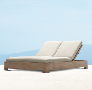 سرير مزدوج من خشب المسبح قابل للتعديل بمسند ظهر - Product Image 4