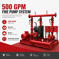 Ensemble de pompes à incendie électriques diesel 500 GPM avec pompe jockey pour système de protection incendie