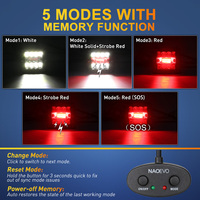 Barra LED NAO de 5 Pulgadas y 120W para Land Cruiser, Todoterreno, Camioneta 4X4, SUV, Lámpara de Trabajo, Luces LED para Carretera
