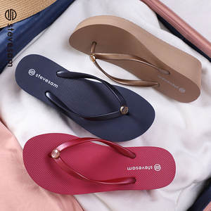 Tongs d'été pour femmes en EVA personnalisées OEM, légères, à talons hauts, avec logo imprimé et semelle antidérapante - Product Image 6