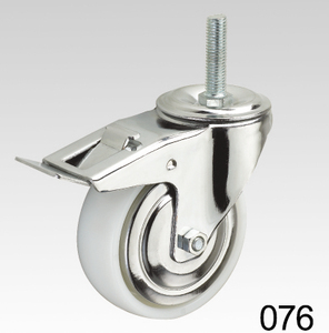Weißer PP-Industrie wirbel mit Double <span class=keywords><strong>Lock</strong></span> Caster - Product Image 5