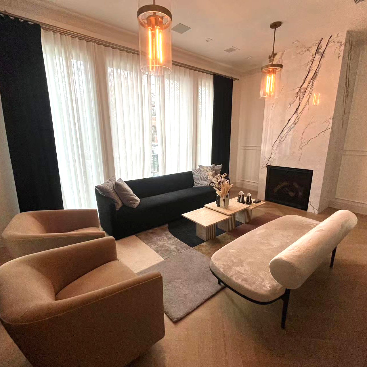 Nordic Decorative Modern Style LED  Lamp Lighting Round Crystal Pendant Luxury Design Hanging High Ceilings Indoor Chandelier