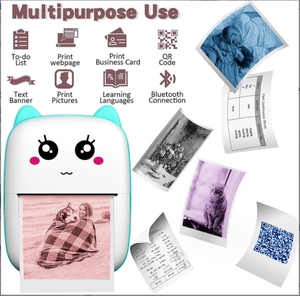 Mini Xách Tay Máy In Ảnh Hình Ảnh Văn Phòng Nhận Mã <span class=keywords><strong>QR</strong></span> Danh Sách Nhãn Lưu Ý Túi Máy In Nhiệt Không Dây Thông Minh Không Cần In - Product Image 3