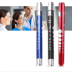 Professional Pocket Doctor Nursing Led Clip Pen Light Torch Flashlight For Medical Use