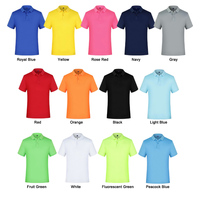 Herenshirt Quick Dry Golf Polo T-shirt Uniform Effen 100% Polyester Sublimatie Heren Poloshirts Zakelijk
