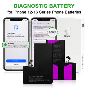 Batería de Repuesto 100% Original de Fábrica para Todos los Modelos de iPhone 12 13 14 15P Sin Mensaje Emergente 0 Ciclos Diagnóstico de Funcionamiento de la Batería - Product Image 2