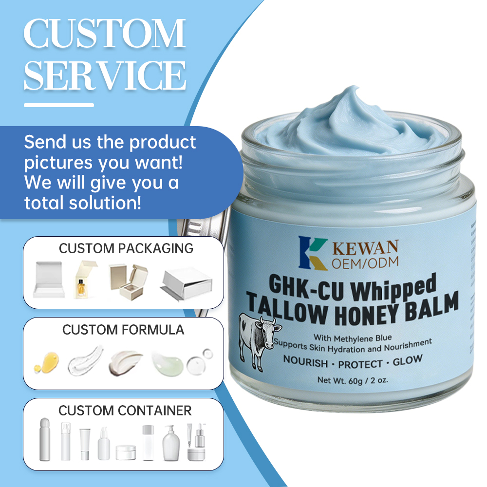 OEM ODM Organic GHK-CU Whipped TALLOW HONEY BALM Whipped Skin Care Deeply Moisturizer