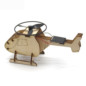 Kit de helicóptero de madera con energía solar, juguete educativo científico para niños de 7 a 9 años, ensamblaje manual, proyecto de aprendizaje STEM - Product Image 3