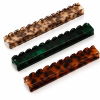Schildpatt-Design Acryl-Mahjong-Ständer 1 Set 4 Stück Standardgröße US Präzisionsgegossenes Acryl für Amerikanische Mahjong-Spieler