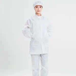 High Quality Professional Supplier for Garment Cleanroom ESD clothes Anti-static coat ESD suit