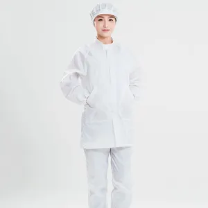 Hoge Kwaliteit Professionele Leverancier Voor Kleding Cleanroom Esd Kleding Anti-Statische Jas Esd Pak