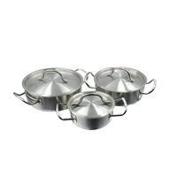 Casserole en acier inoxydable à 3 couches épaissir de haute qualité Casserole en acier inoxydable à capacité multiple