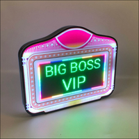 Panneau d'affichage numérique LED programmable personnalisé pour service VIP de bouteilles, avec application pour messages DIY, idéal pour les boîtes de nuit