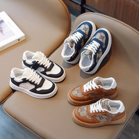 Baskets de Sport Tendance et Décontractées pour Enfants, Lacets Plats Printaniers, Chaussures de Course à la Mode pour Garçons, Sneakers Informelles pour Enfants