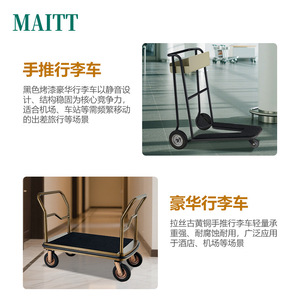 Fabricant spécialisé dans la production et la personnalisation de chariots à bagages haut de gamme pour les halls d'hôtels et les aéroports. - Product Image 5