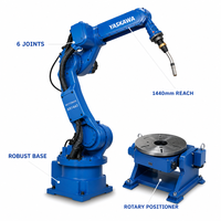 Station de soudage robotisée 6 axes YASKAWA AR1440, positionneur clé en main pour soudage à l'arc de tuyaux, contrôleur YRC1000, servo-électrique