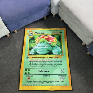 Tapis à poils longs personnalisés avec des personnages de dessins animés Poke-mon faits à la main, design personnalisé, tapis moelleux et luxueux pour salon et chambre à coucher - Product Image 2