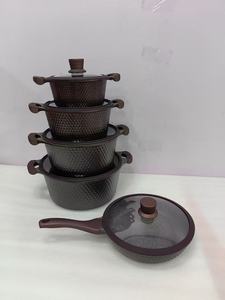 Ensemble de casseroles de haute qualité sans PFOA, choix sain, non toxique, 10 pièces, 20 cm, 24 cm, 28 cm, casserole à soupe, poêle à frire de 24 cm - Product Image 2