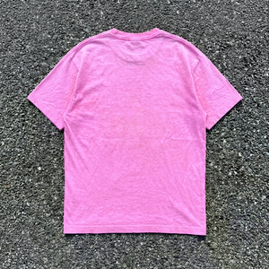 Camiseta Rosa de Manga Corta con Cuello Redondo para Hombre, Corte Regular, Informal, de Algodón Jersey, Color Sólido, Diseño con Bolsillo Frontal - Product Image 2