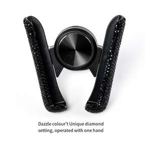 แท่นยึดในรถยนต์ติดเพชรสำหรับระบบนำทางโทรศัพท์มือถือพร้อมเซ็นเซอร์แรงโน้มถ่วงและหน่วยควบคุมส่วนกลาง - Product Image 6