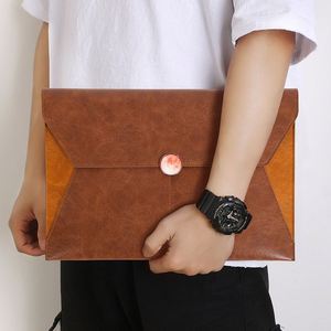 Porte-documents de grande capacité format A4, en cuir PU, avec boutons, organiseur de documents, rangement pour bureau, pochette pour documents - Product Image 5