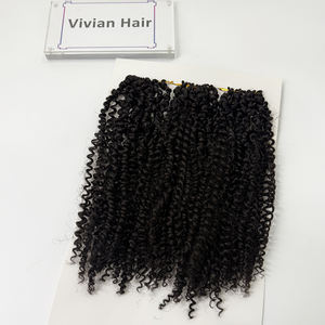 छोटे बोहो जुनून मोड़ पानी की लहर क्रोकेट बालों को 12 इंच 20gx3 30 स्ट्रैंड्स 120 स्ट्रैंड्स जेरी किंकी कर्ली बालों में विभाजित - Product Image 3