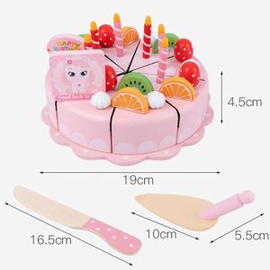 Girl Gift Party Play Food 2-1 <b>Christmas</b> Birthday <b>Cake</b> Pretend Set Children's Kitchen Toy - Product Image 6