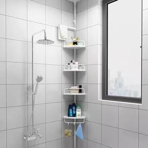<span class=keywords><strong>Étagère</strong></span>s de salle de bain modernes en acier inoxydable, barre <span class=keywords><strong>télescopique</strong></span>, type sur pied du <span class=keywords><strong>sol</strong></span> au <span class=keywords><strong>plafond</strong></span>, <span class=keywords><strong>étagère</strong></span> de rangement murale - Product Image 5