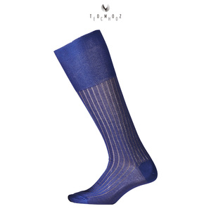 Chất Lượng Cao Sang Trọng Màu Xanh Kinh Doanh Chính Thức Vớ Tùy Chỉnh Mùa Xuân Phong Cách Mỏng Thoải Mái Và Thoáng Khí Ăn Mặc Vớ - Product Image 3