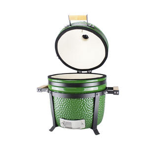 AUPLEX-Parrillas de barbacoa Kamado de 15 pulgadas, ahumador esmaltado para jardín al aire libre para acampar, barbacoa <span class=keywords><strong>familiar</strong></span>, Asadores de carbón - Product Image 2