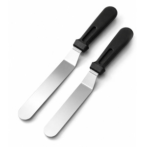Professional Stainless Steel Cake Cream Spatula <b>Set</b> Mirror Polished with Ergonomic PP Handle for <b>Baking</b> Decoration Multiple Size - Product Image 5
