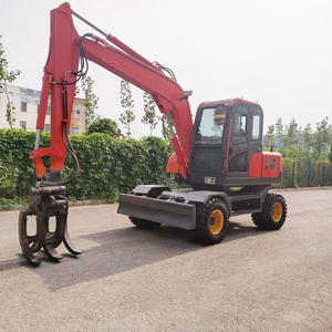 Sonderangebot: Mini-Mobilbagger Grabmaschine 3 Tonnen Bagger mit Holzgreifer für Rundholz zum Verkauf - Product Image 3