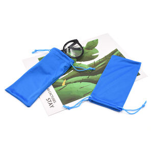 East sunshine Hot Sale OEM Personal isierte Polyester Brille Tasche Hochwertige Rechteck beidseitig Kordel zug Sonnenbrille Tasche - Product Image 3