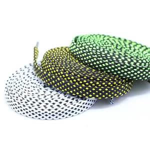 WEGOODZF Lacets en sergé à pois colorés personnalisés Qualité assurée Paire de lacets de <span class=keywords><strong>basket</strong></span>-ball plats en <span class=keywords><strong>toile</strong></span> en polyester - Product Image 5