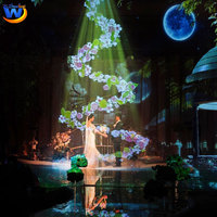 Projecteur d'hologrammes à projection interactive au sol/au sol Cartographie 3d pour gâteau de fête de mariage