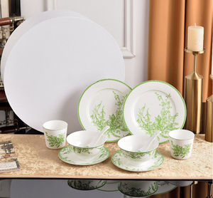 ชุดช้อนจานแบนทรงชามสไตล์ยุโรปชุดเครื่องใช้บนโต๊ะอาหาร10ชิ้นแบบ2คนหรูหราน้ำหนักเบาพร้อมกล่องของขวัญ - Product Image 2