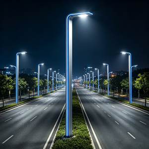 โคมไฟเสา LED ระดับไฮเอนด์ สไตล์โมเดิร์น สีน้ำเงิน ตกแต่งด้วยอะลูมิเนียม กันน้ำ IP65 สำหรับทางเดินกลางแจ้ง รูปทรงสี่เหลี่ยม ผลิตตามสั่งจากโรงงาน - Product Image 5