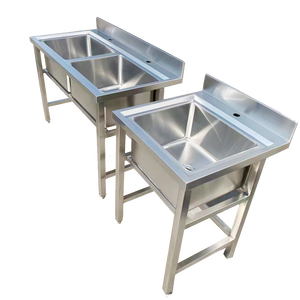 VICTORY KITCHEN Fournitures d'hôtels et de restaurants personnalisées Établi en acier inoxydable 201/304 avec évier Évier commercial pour laboratoire - Product Image 1