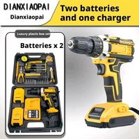 Perceuse à percussion sans fil multifonctionnelle avec batterie au lithium pour le perçage et le perçage de trous domestiques