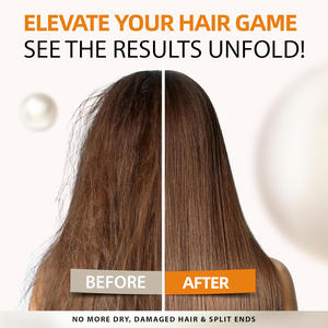 Mascarilla Capilar Reparadora de Daños, Sin Sulfatos, con Queratina Nutritiva y Antiencrespamiento, Fórmula Herbal con Aceite de Coco y Aceite de Argán, Marca Blanca - Product Image 2